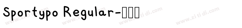 Sportypo Regular字体转换 Sportypo Regular字体转换